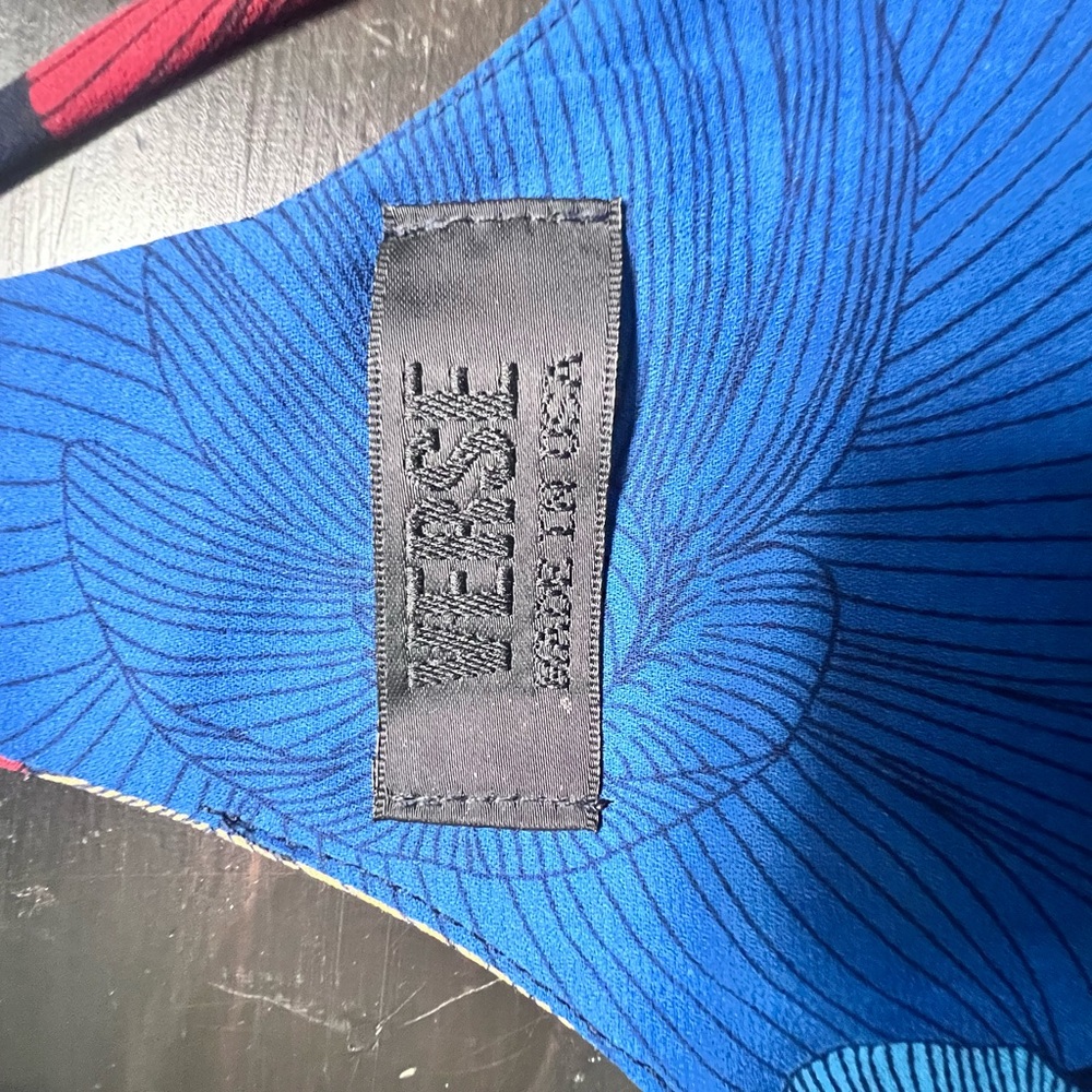 Versace Ribbed Blue Sleeveless Mini Dress